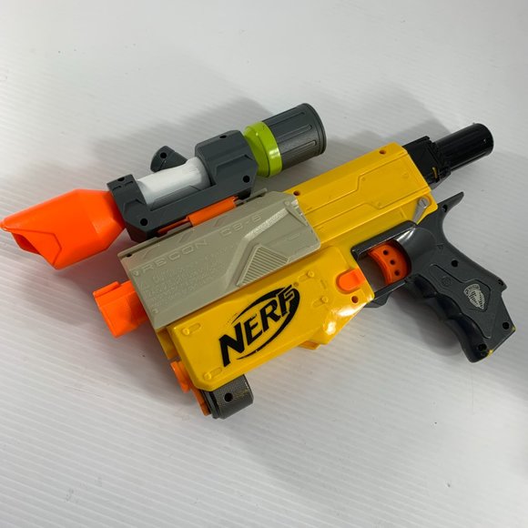 Nerf N-Strike Recon CS-6 Main Body with Scope Yellow Gray Orange Soft Dart Gun - Picture 2 of 7